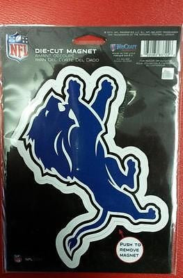 NFL Detroit Lions Die Cut Logo Magnet 6.25" x 9"