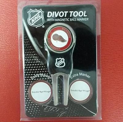 NHL Detroit Red Wings Golf Divot Tool Pack with 3 Ball Markers