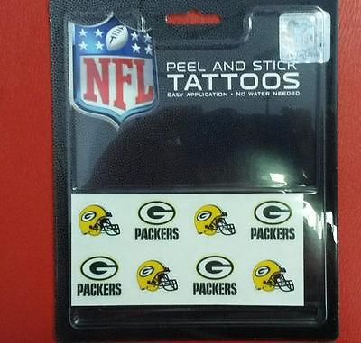 NFL Green Bay Packers Peel and Stick Tattoos