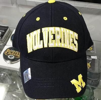 NCAA Michigan Wolverines Navy Blue Staubach Hat / Cap