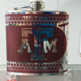 NCAA Texas A&M Aggies 6oz Stainless Steel Flask with 360 Wrap - Hockey Cards Plus LLC
