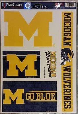 NCAA Michigan Wolverines 11" X 17" Decal Sheet