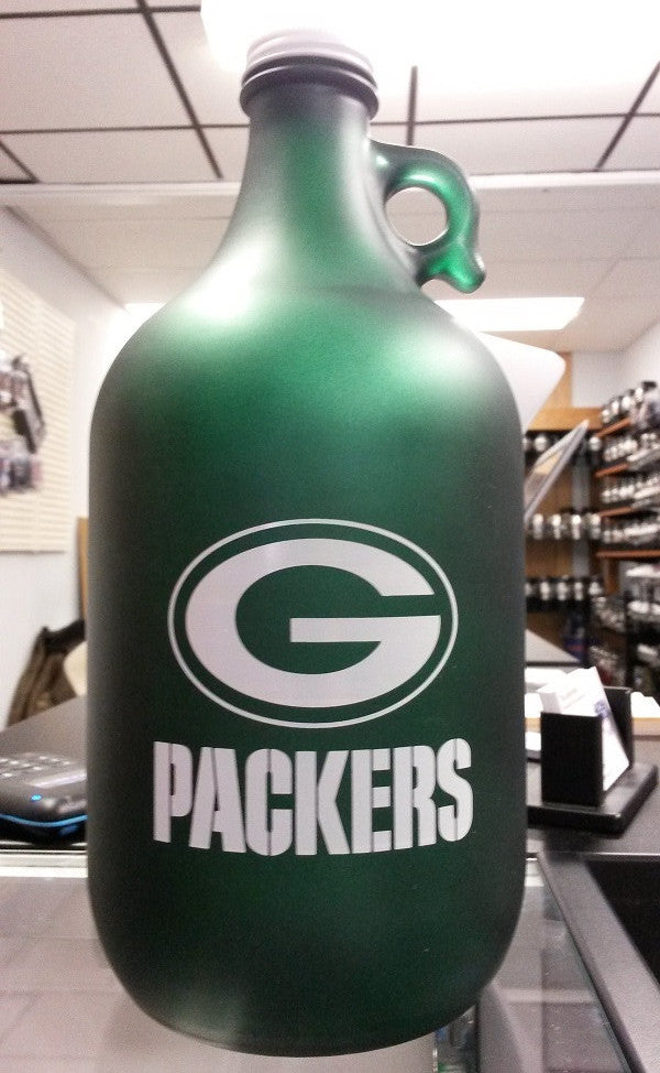 NFL Green Bay Packers 64oz Color Frosted Collectible Growler with Team Logo