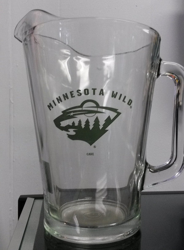 NHL Minnesota Wild 60oz Glass Pitcher