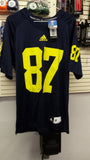 NCAA Michigan Wolverines Authentic Replica Youth Jersey - Medium