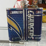 NFL San Diego Chargers 6oz Stainless Steel Flask with 360 Hi-Def Metallic Wrap - Hockey Cards Plus LLC
 - 2