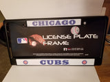 MLB Chicago Cubs Black Chrome License Plate Frame