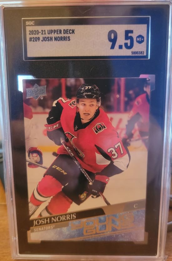 2020-21 Upper Deck #209 Josh Norris SGC 9.5