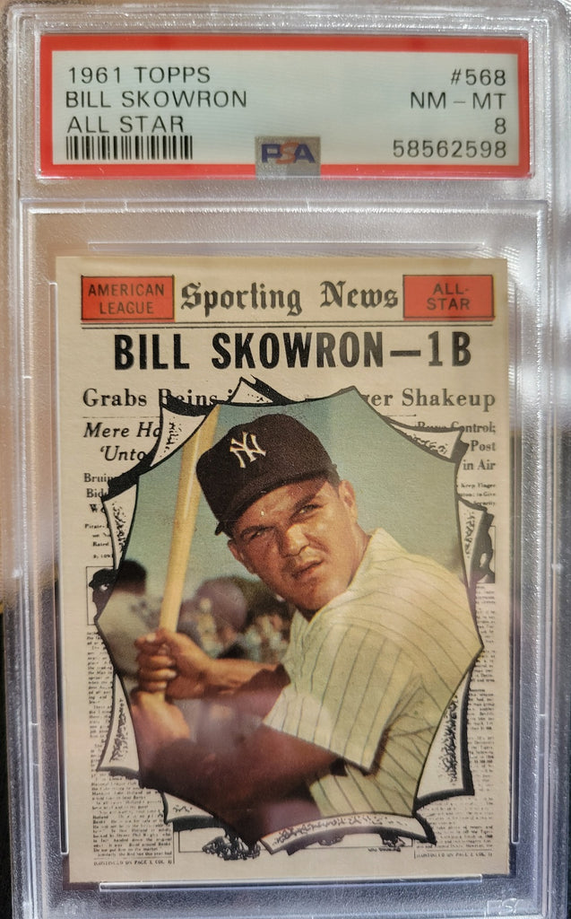 1961 Topps #568 Bill Skowron PSA 8