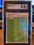 1981-82 O-Pee-Chee #380 Checklist: 133-264 - SGC 9.5