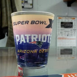 2015 NFL Super Bowl Champion New England Patriots Sublimated Shot Glass