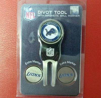 NFL Detroit Lions Golf Divot Tool Pack with 3 Ball Markers