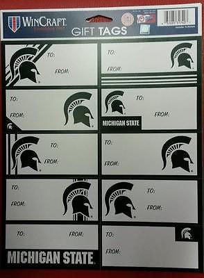 NCAA Michigan State Spartans Gift Tags