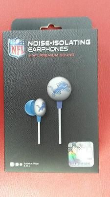 NFL Licensed Detroit Lions Team Earbuds