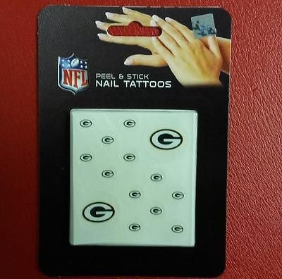 NFL Green Bay Packers Face & Fingernail Tattoos - Hockey Cards Plus LLC
