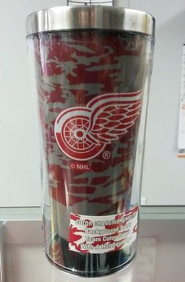 NEW !!!  NHL Detroit Red Wings 16oz Camouflage Color Changing Pint Glass