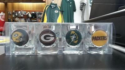 NFL Green Bay Packers 4pc Collector's Shot Glass Set