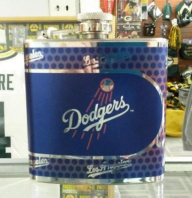 MLB Los Angeles Dodgers 6oz Hip Flask with Hi-Def Metallic Wrap