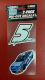 NASCAR Kasey Kahne Perfect Cut Decal Set Of Two 4" x 4" - Hockey Cards Plus LLC
