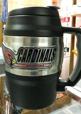 NFL Arizona Cardinals Heavy Duty Insulated Coffee Mug / Travel Mug Mini Keg