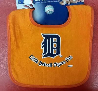 MLB Detroit Tigers Colored Snap Baby Bib