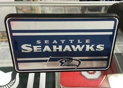 NFL Seattle Seahawks Rectangular Trailer Hitch Cover ( for 2" hitch ) - Hockey Cards Plus LLC
