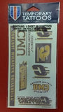 NCAA Central Michigan Chippewas Temporary Tattoo Sheet - Hockey Cards Plus LLC
