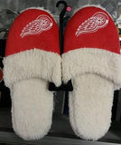NHL Detroit Red Wings Women's 2014 Sherpa Slide Slipper - Hockey Cards Plus LLC
 - 1