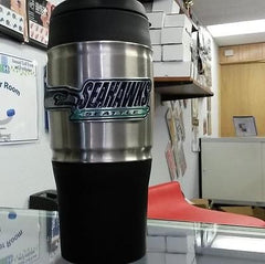 NFL Seattle Seahawks 18 oz Heavy Duty Travel Tumbler - Hockey Cards Plus LLC
 - 1