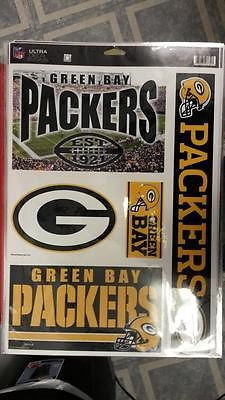NFL Licensed Green Bay Packers 11" X 17" Decal Sheet - Hockey Cards Plus LLC

