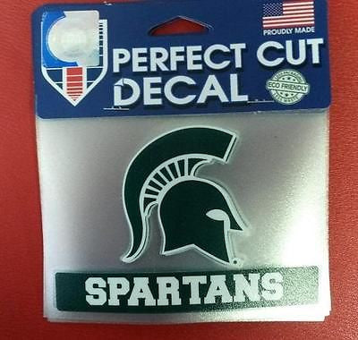 NCAA Michigan State Spartans Perfect Cut Color Decal 4.5" x 5.75" - Hockey Cards Plus LLC
