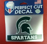 NCAA Michigan State Spartans Perfect Cut Color Decal 4.5" x 5.75" - Hockey Cards Plus LLC
