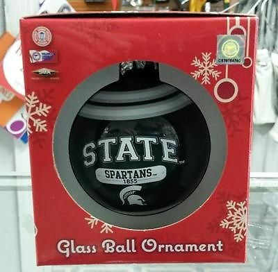 NCAA Michigan State Spartans 2014 Plaque Ball Ornament