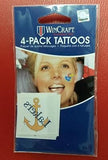 NCAA Lake Superior State Lakers Face Tattoo's - Hockey Cards Plus LLC
