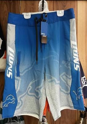 NFL Licensed Detroit Lions Gradient Board Shorts / Swimsuit