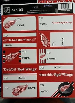 NHL Detroit Red Wings Gift Tags