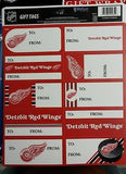 NHL Detroit Red Wings Gift Tags - Hockey Cards Plus LLC
