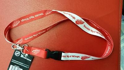 NHL Detroit Red Wings Lanyard with Detachable Buckle ( 3/4" W X 22" L )