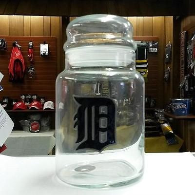 MLB Detroit Tigers Glass Candy Jar - Hockey Cards Plus LLC
