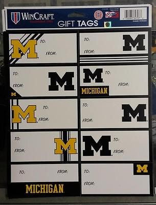 NCAA Michigan Wolverines Gift Tags