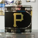 MLB Pittsburgh Pirates 6oz Stainless Steel Flask with 360 Wrap - Hockey Cards Plus LLC
