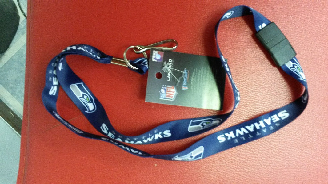 NFL Seattle Seahawks Breakaway Lanyard ( 3/4" W  X  19" L ) - Hockey Cards Plus LLC
