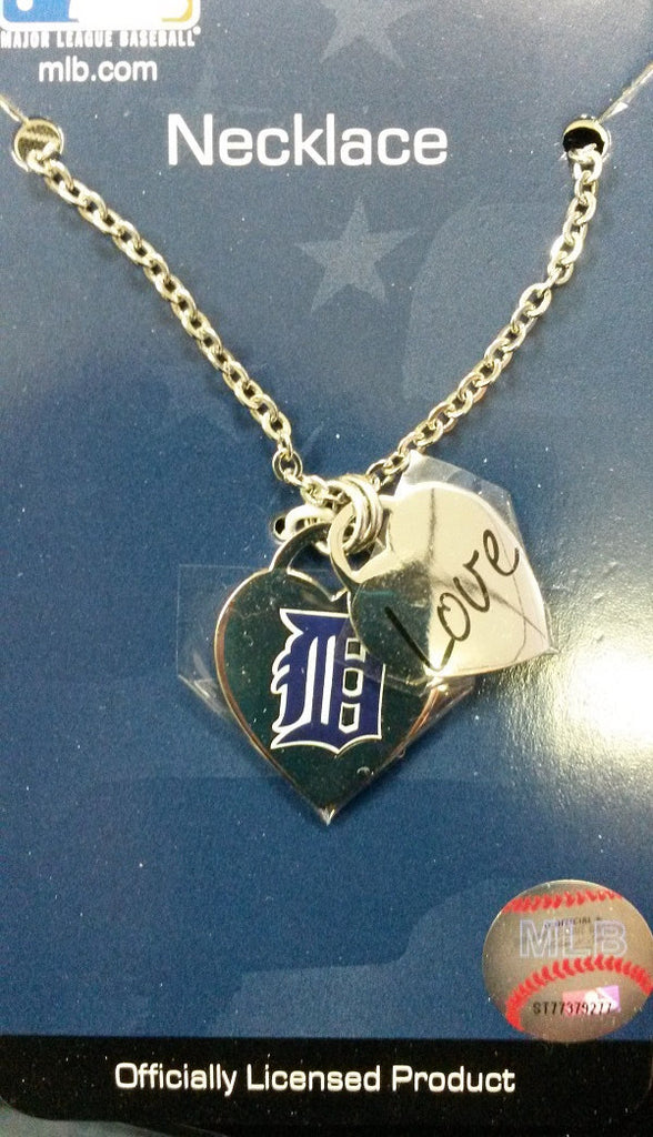 MLB Detroit Tigers Heart / Charm Necklace