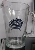 NHL Columbus Blue Jackets 60oz Glass Pitcher - Hockey Cards Plus LLC
