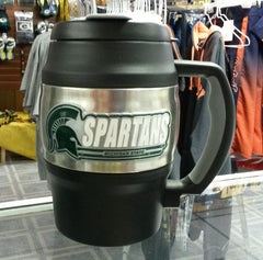 NCAA Michigan State Spartans Heavy Duty Insulated Mug / Travel Mug Mini Keg 20oz - Hockey Cards Plus LLC
