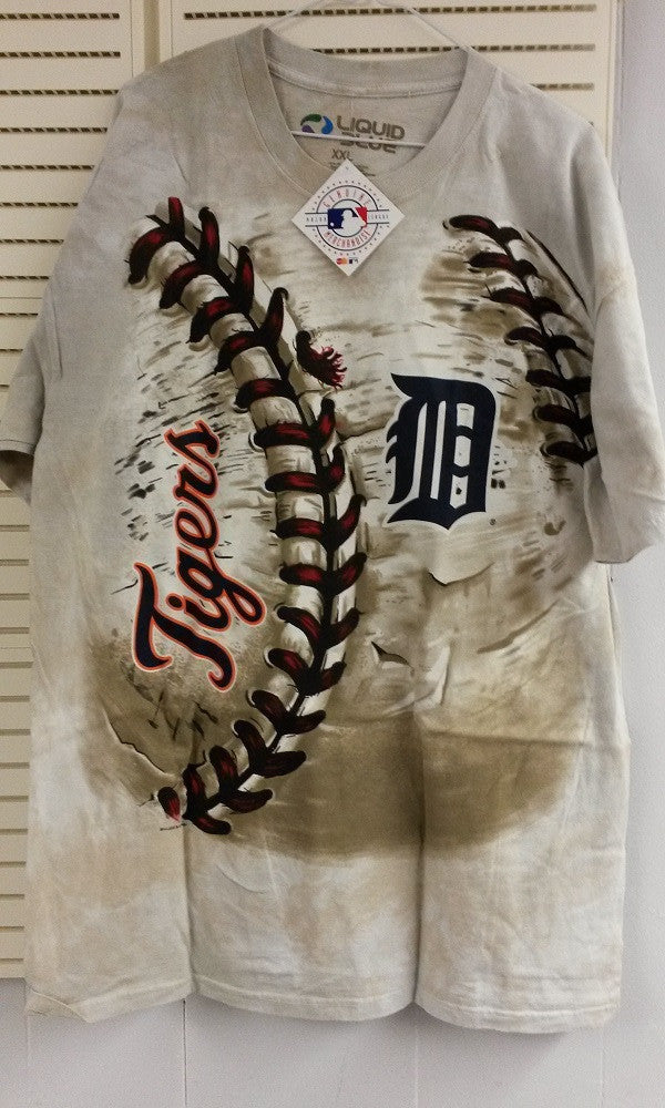 MLB Detroit Tigers Men's 3D-Style Hardball Tie-Dye T-Shirt - Hockey Cards  Plus LLC