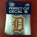 MLB Detroit Tigers Orange Perfect Cut Color Decal 4" x 4" - Hockey Cards Plus LLC
