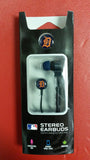 MLB Licensed Detroit Tigers Mizco Big Logo Stereo Earbuds with Hands Free Mic - Hockey Cards Plus LLC
