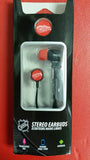 NHL Detroit Red Wings Mizco Big Logo Stereo Earbuds with Hands Free Mic - Hockey Cards Plus LLC
