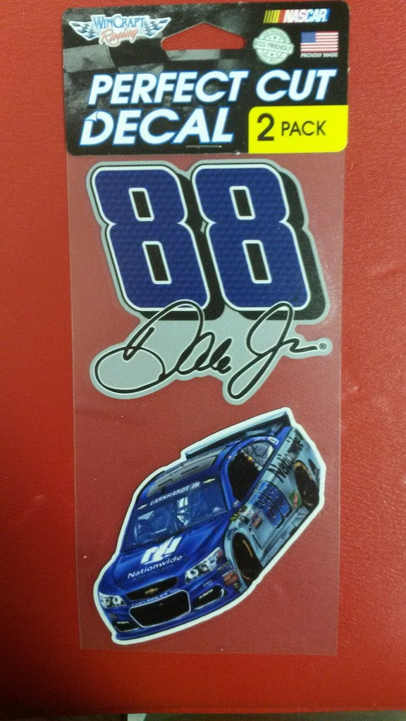 NASCAR Dale Earnhardt Jr. Perfect Cut Decal Set Of Two 4" x 4"